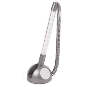 Ручка на подставке BRAUBERG синяя корп. се...